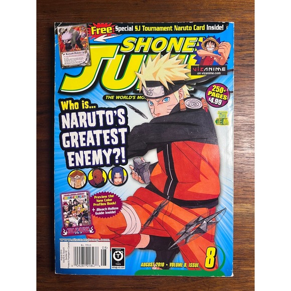 Shonen Jump Other - Shonen Jump Magazine August 2010 Vol 8 Issue 92 Naruto One Piece Bleach Manga